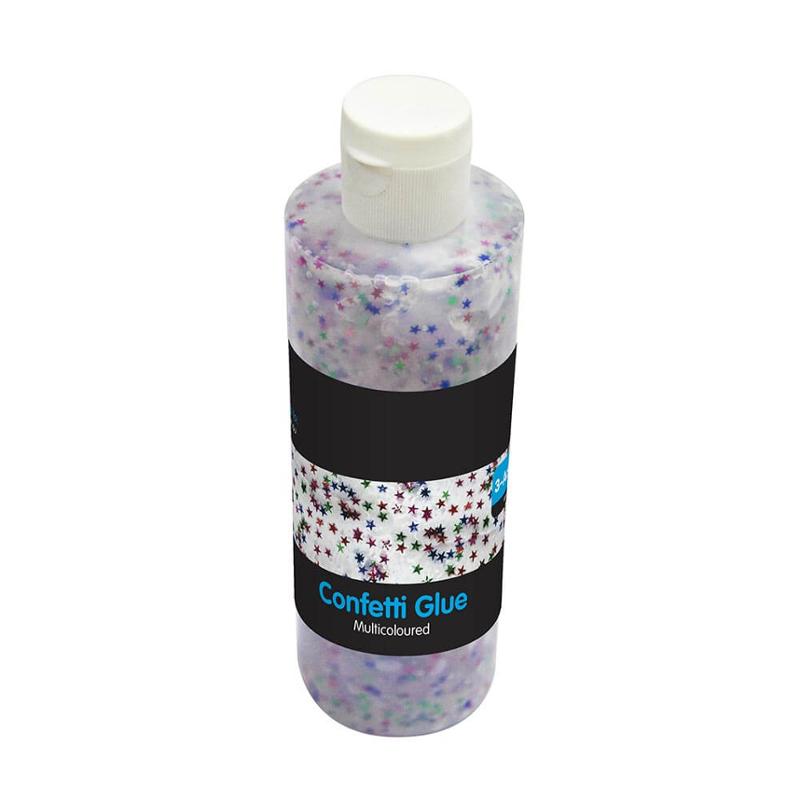 Confetti Glue Multicoloured, 250mls