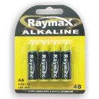 4 Pack AA Batteries Raymax