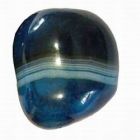 Blue Striped Agate - Polished