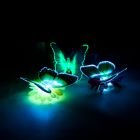 Glowing Optical Fibre Butterfly