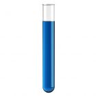 12x100mm Glass Test Tube with Rim - 10 Pack