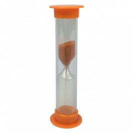 Orange sand hourglass hotsell