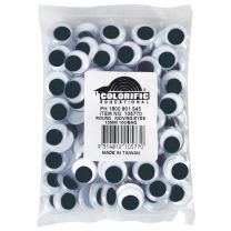Moving Eyes, Round, 15mm, 100 Pieces