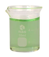 Beaker, Glass, 10ml, Low Form