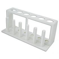 6 Hole Plastic Test Tube Rack, 25mm