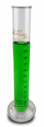 Measuring Cylinder, glass, glass base, 250ml