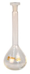 Flask, Volumetric, Glass, 250ml, Poly Stopper
