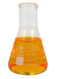 Flask, Erlenmeyer, Glass, 25ml, Narrow Mouth