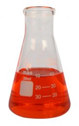 Flask, Erlenmeyer, Glass, 50ml, Narrow Mouth