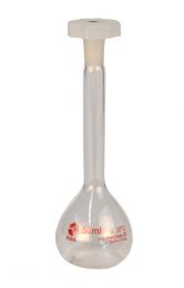Volumetric flask, glass 50ml,  polystopper