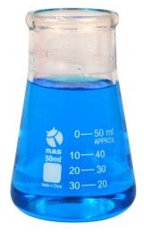 Flask, Erlenmeyer, Glass, 50ml, Wide Mouth