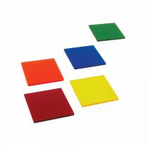 Acrylic Colour Filters, 50x50mm, 5 Pack