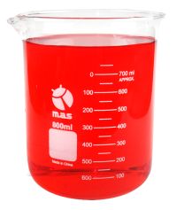 Beaker, Glass, 800ml, Low Form