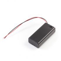 Battery Holder, 2 x AA with Switch
