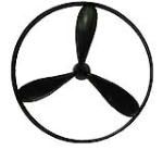 Propellers 3 bladed, 120mm dia.