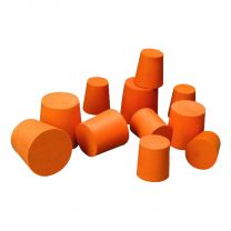 Rubber Stopper Size #2 - Solid - 10 Pack