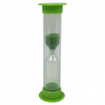 Sand Timer, Plastic, Mini, 3 Minutes, Green