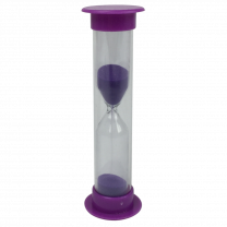 Sand Timer, Plastic, Mini, 5 Minutes, Purple
