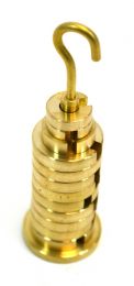 Brass Slotted Weights, 250g