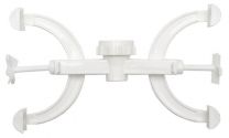 Burette clamp, PVC, double