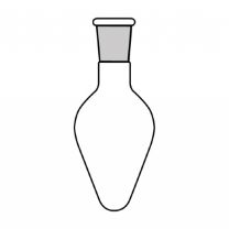 Flask, Pear Shaped, Glass, Ground Mouth