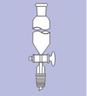 Separating Funnel, Cylindrical, Constant Pressure, 50ml,