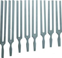Tuning fork, aluminium, set/8