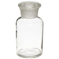 Bottle, Reagent, Glass, Wide Mouth with Glass Stopper