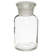 Bottle, Reagent, Glass, Wide Mouth, 125ml with Glass Stopper