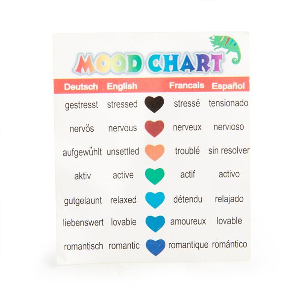 Dolphin mood ring color chart best sale
