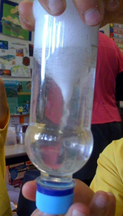 How to create a water vortex in a bottle using some science know-how 